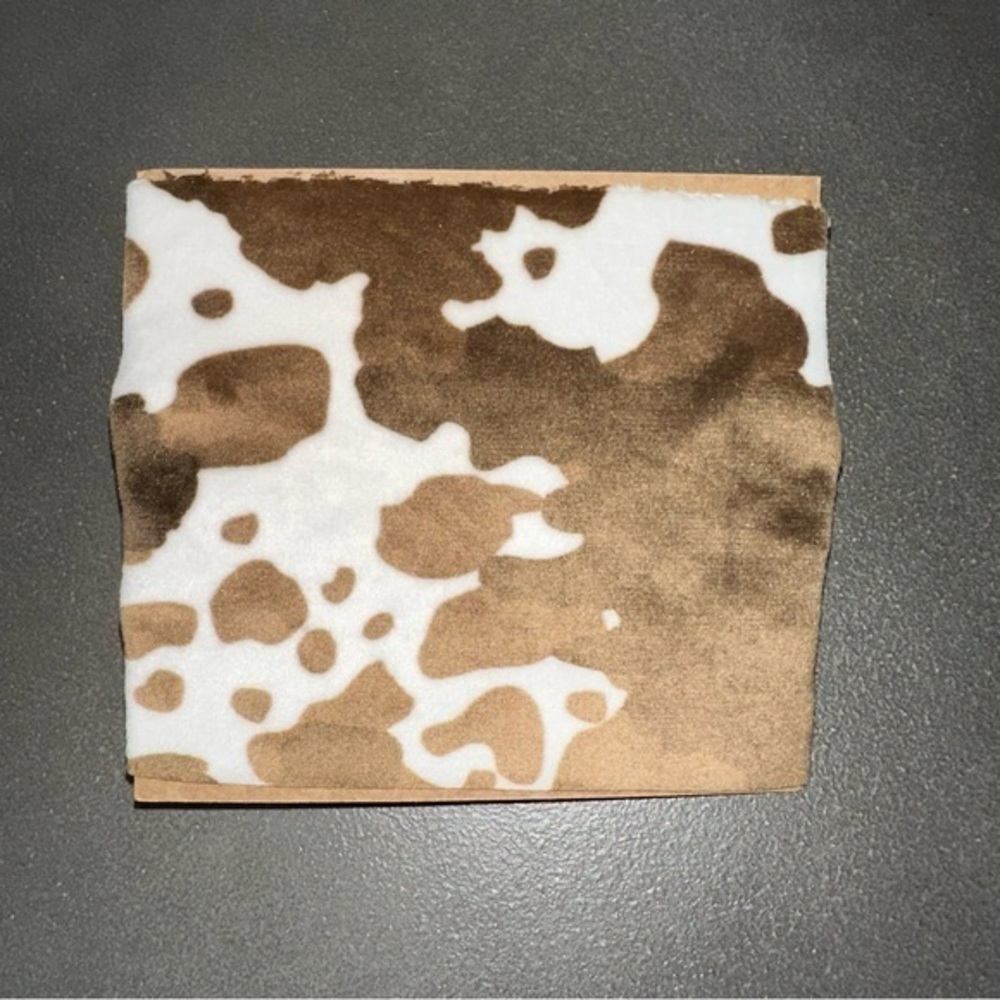 Cow print velvet bow headband new - Picture 2 of 2